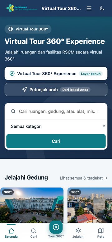 Membuka situs — tampilan ponsel